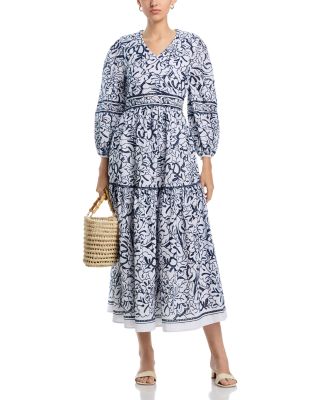 Embroidered Floral Maxi Dress