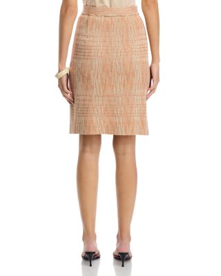 Melange Straight Knit Skirt