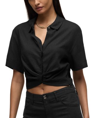 Short Sleeve Knotted Shirt