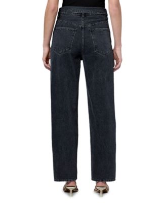 Echo Tapered Foldover Jeans in Zephyr