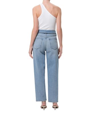 Echo Tapered Foldover Jeans in Syllable