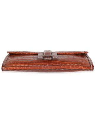 Fauve Crocodile Niloticus Lisse Jige Clutch Exotic Handbag