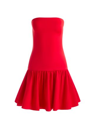 Oriana Strapless Drop Waist Mini Dress