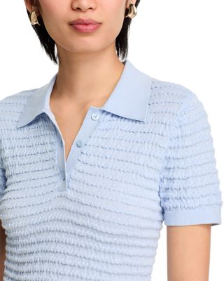 The Smocked Silk Polo  