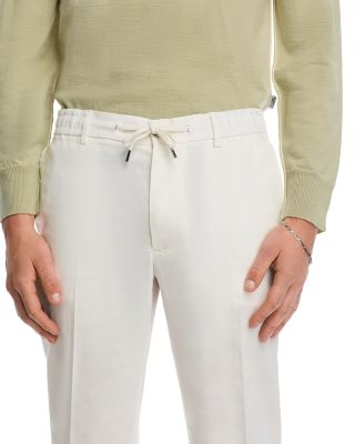 Kane Regular Tapered Fit Linen Trousers 