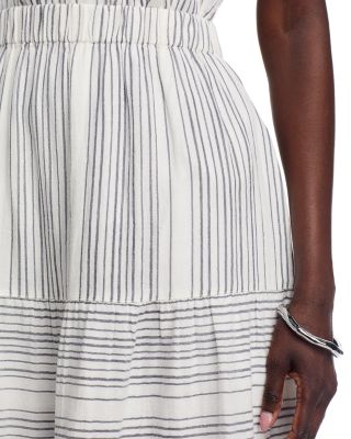 Luminous Tide Gauze Midi Skirt