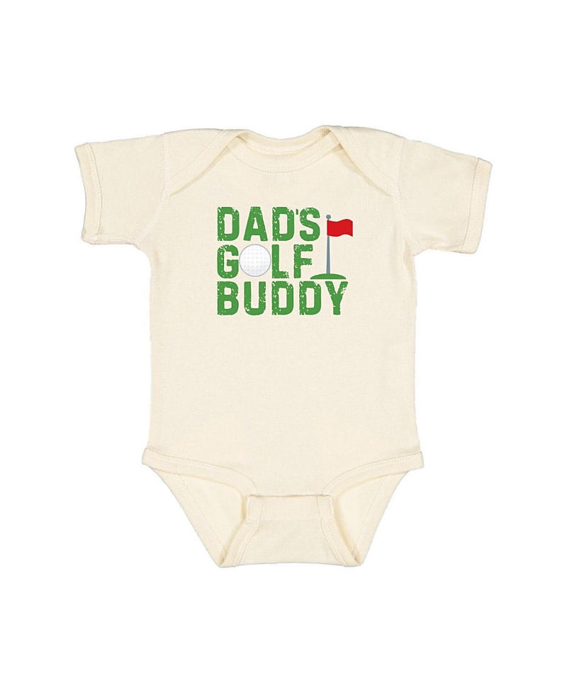 Shop Sweet Wink Boys' Dad's Golf Buddy Short Sleeve Bodysuit - Baby In Natural