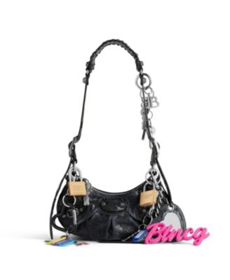 Balenciaga - Le Cagole Shoulder Bag Used Effect with Charms