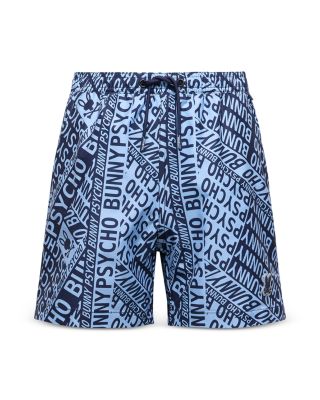 Psycho Bunny - Unisex Capri Printed Swim Shorts - Little Kid, Big Kid