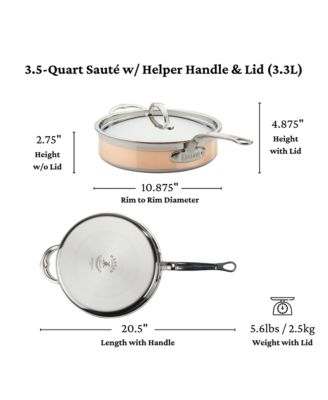 CopperBond&amp;reg; 3.5-Quart Induction Copper Saut&amp;eacute; Pan with Lid