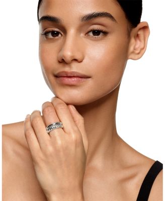 DY Mercer Two Row Ring in Sterling Silver, 8mm