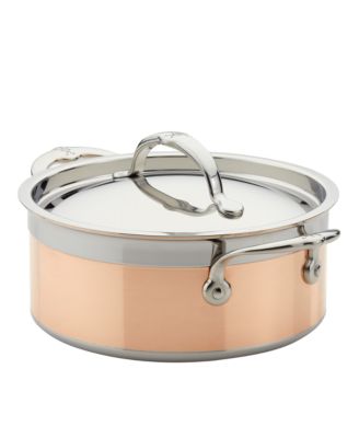 Hestan - CopperBond&reg; 3-Quart Induction Copper Soup Pot with Lid