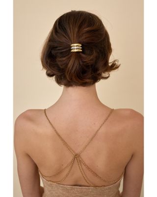 Glossy Triple Arch Ponytail Cuff