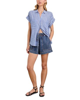 Foster Drawstring Denim Shorts
