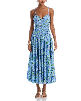 AQUA - Ruched Maxi Dress - Exclusive
