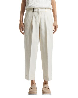 Peserico - Cuffed Straight Palazzo Pants