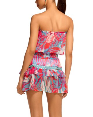 Calypso Jaliyah Strapless Cover Up Mini Dress 
