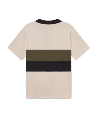 Raul Knit Colorblocked Zip Polo