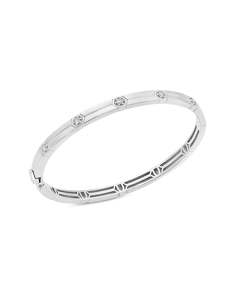 Miseno Jewelry 18k White Gold Baia Diamond Bangle Bracelet In White