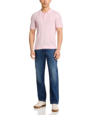 Cillian Ribbed Short Sleeve Polo