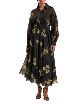 Liorra Printed Organza Dress