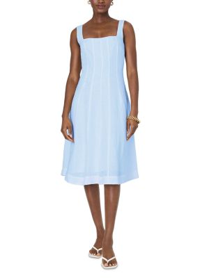FRENCH CONNECTION - Birdie Square Neck Midi Dress