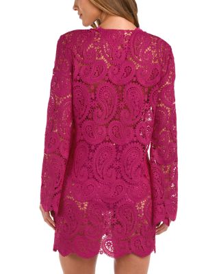 Ansley Paisley Crochet Cover Up Dress