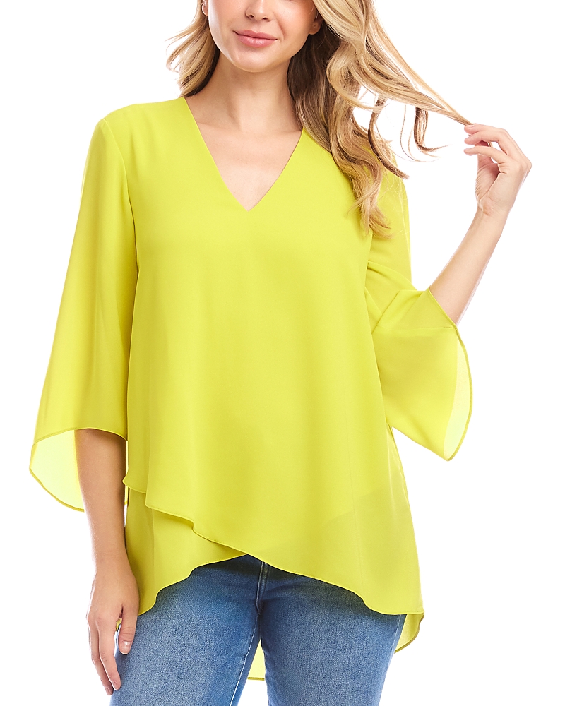 Karen Kane Bracelet Sleeve Asymmetric Top