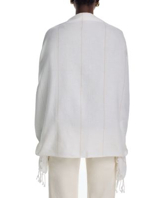 Cotton & Cashmere Striped Wrap