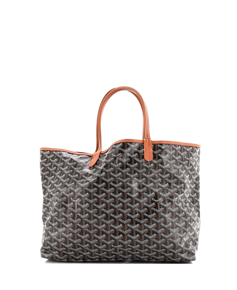 Pre-owned Pre-owned Goyard Goyard Pm Saint Louis Tote Coated Canvas In Black