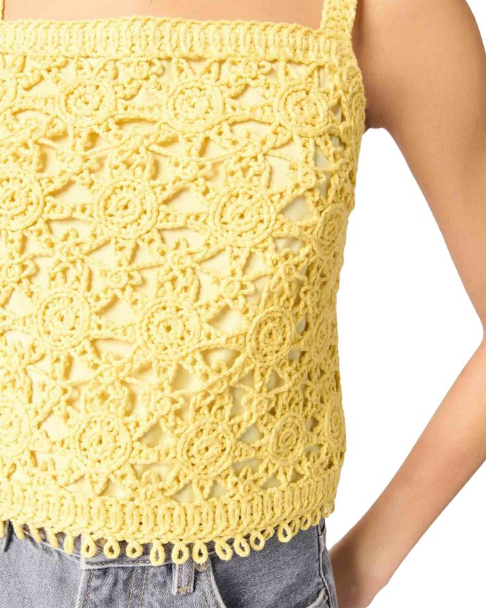 Crochet Knit Top
