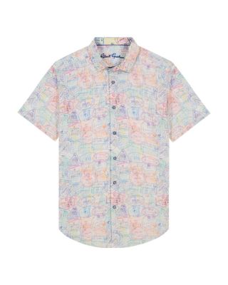 Passport Seersucker Classic Fit Button Down Shirt