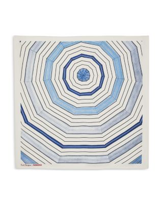 Sandro Sandro Striped Silk Scarf Top | Bloomingdale's