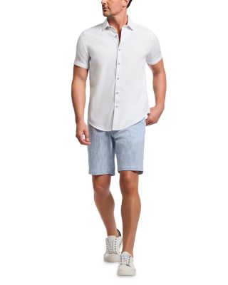 Fornillo Seersucker Relaxed Fit 8" Shorts