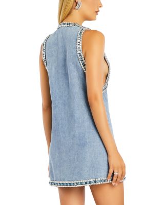 Stevie Embellished Denim Dress