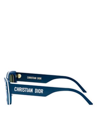 DiorPacific S2U Blue Geometric Sunglasses, 53mm