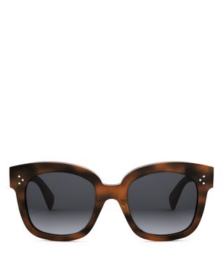 3 Dots Havana Geometric Sunglasses, 54mm