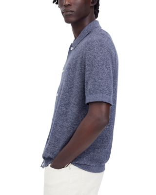 Marled Cotton Short Sleeve Shirt