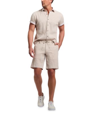 Fornillo Seersucker Relaxed Fit 8" Shorts