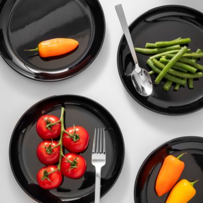 Marbella Melamine Stackable Appetizer Plate, Set of 4