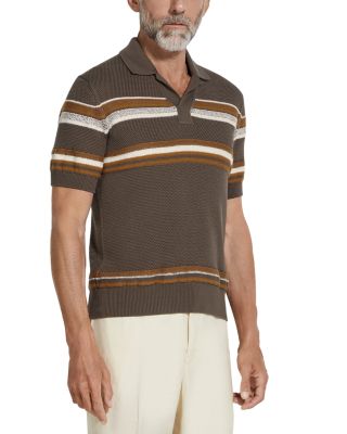 ZEGNA - Regular Fit Cotton Silk Blend Polo