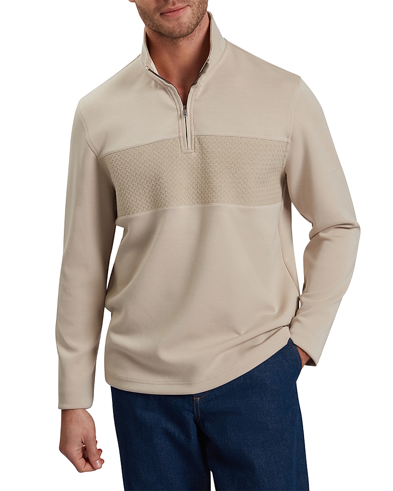 Ted Baker Simonea Quarter Zip Sweater In Neutral
