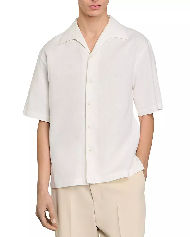 Sandro Cotton & Linen Shirt