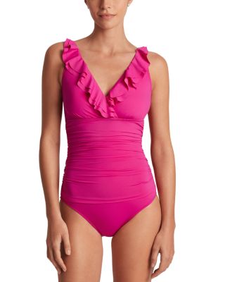 Ralph Lauren - Beach Club Ruffled One Piece Swimsuit