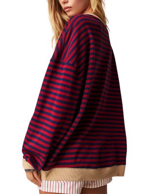 Cotton Striped Long Sleeve Tee