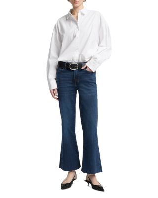 Dojo Mid Rise Cropped Flare Jeans in Yuma