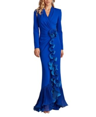 【Tadashi Shoji】MALONE CASCADING RUFFLE GOWN Malone Cascading Ruffle Gown | Tadashi Shoji