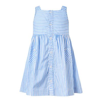 Rachel Riley - Girls' Striped Button-Front Sun Dress - Little Kid, Big Kid