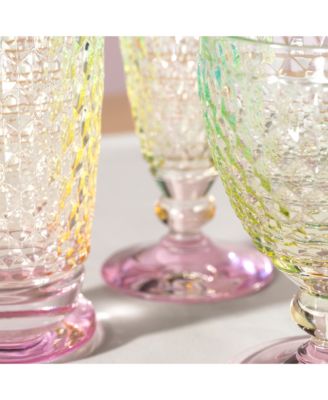 Boston Pearl Crystal Goblet, Set of 4