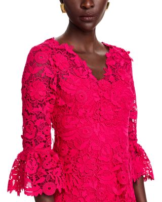 Crochet Lace 3D Floral Dress